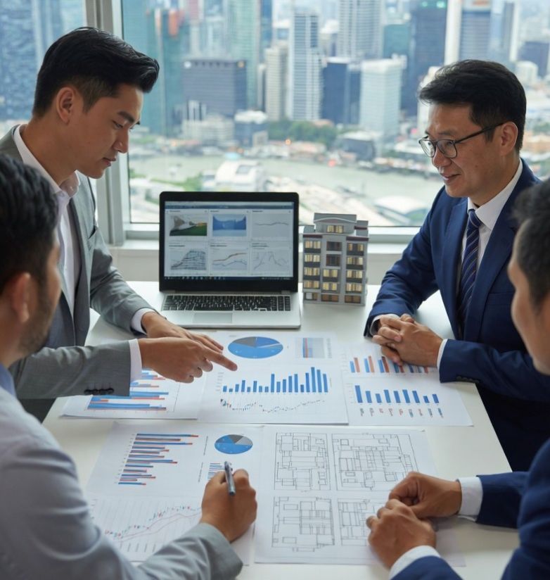 investors analyzing property growth trends in Singapore
